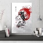 Japansk Maleri av Geishasommerfugler 3