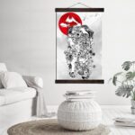 Japansk Maleri av Hvit Tiger 2