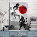 Japansk Maleri av Krigens Herre 1