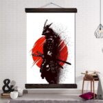 Japansk Maleri av Samuraikunst