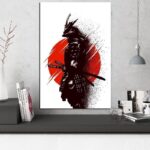 Japansk Maleri av Samuraikunst 2