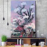 Japansk Maleri av Sikahjort 3