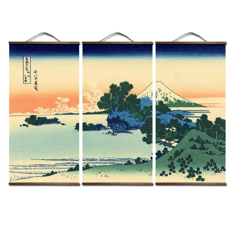 Japansk Maleri av Soshu Shichiri ga hama