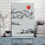 Japansk Maleri av Trane 2