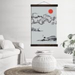 Japansk Maleri av Trane 3