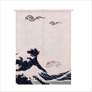 Japansk Noren Kanagawa Bolge
