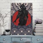 Japansk Plakat Cyborg samurai 1