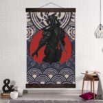 Japansk Plakat Cyborg samurai