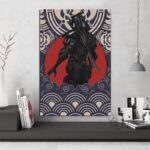 Japansk Plakat Cyborg samurai 2
