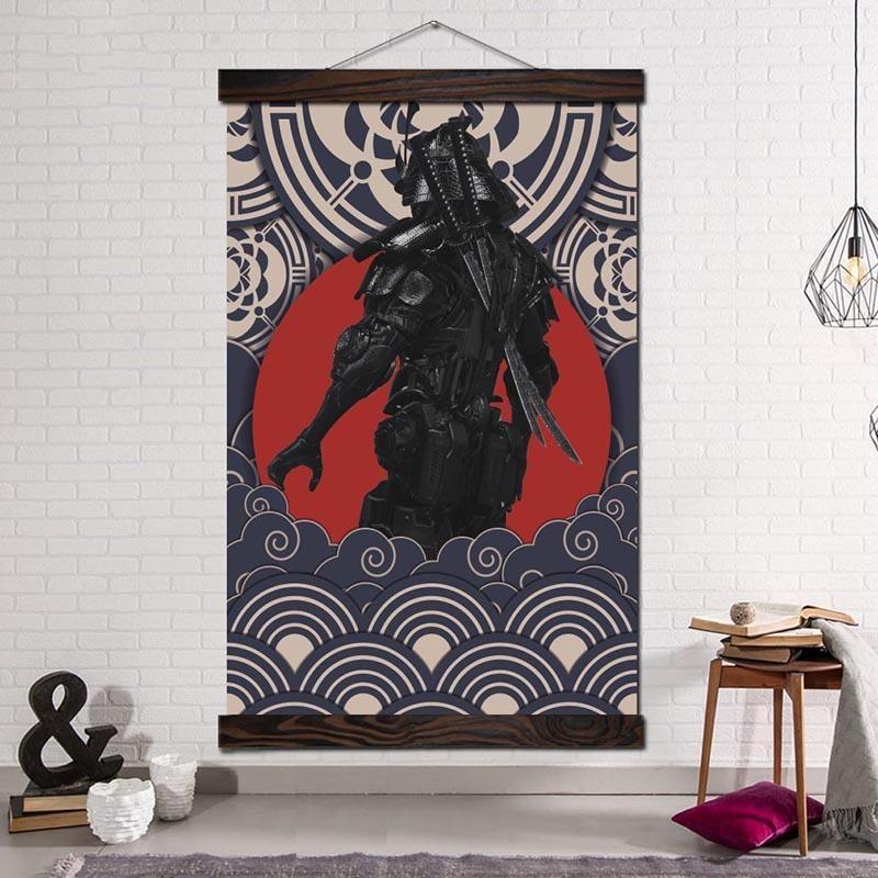 Japansk Plakat Cyborg samurai Japansk Plakat Cyborg samurai