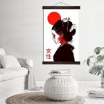 Japansk Plakat Geisha ansikt 2