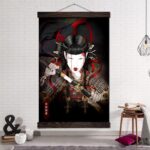 Japansk Plakat Krigergeisha