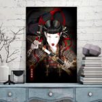 Japansk Plakat Krigergeisha 3