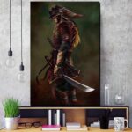 Japansk Plakat Samurai Berkserker 2