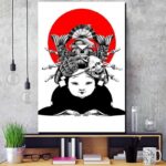 Japansk Plakat Tjener 1