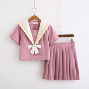 Japansk Skoleuniform Rosa Godteri