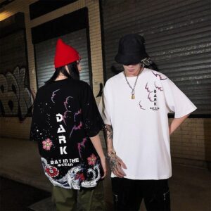 Japansk T skjorte Dark Wave