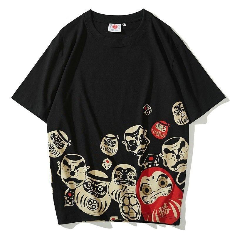 Japansk T skjorte Daruma Japansk T skjorte Daruma