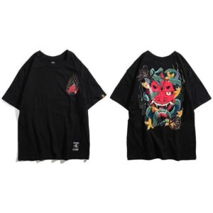 Japansk T skjorte Demonisk 8