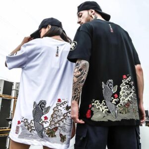 Japansk T skjorte Ild
