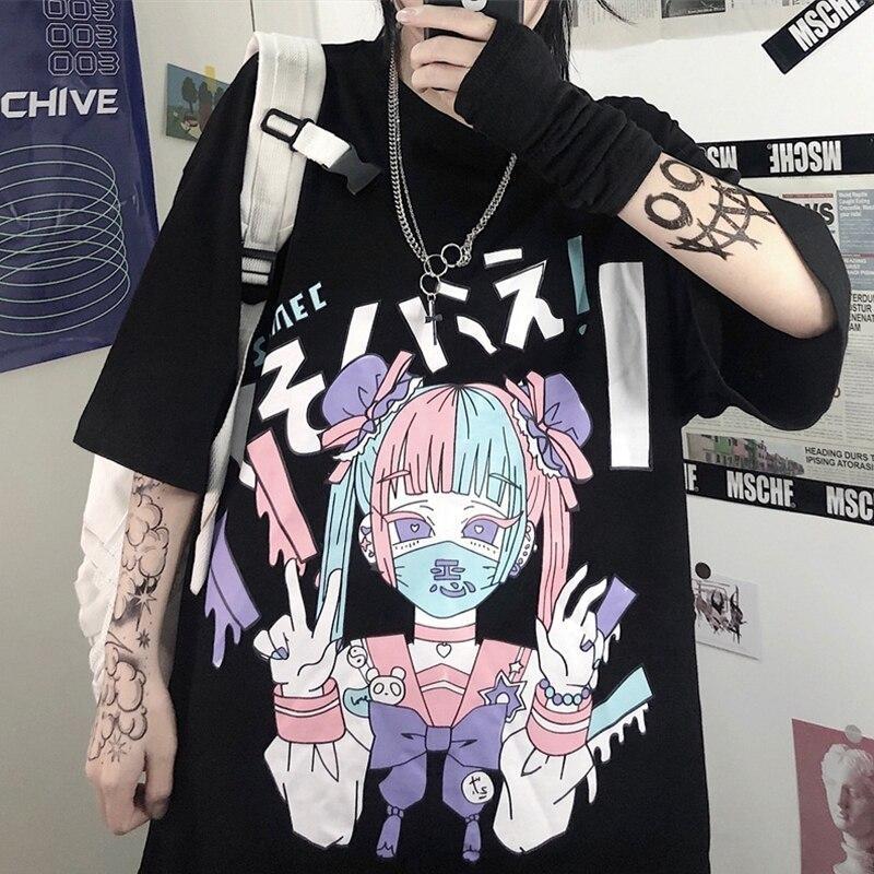 Japansk T skjorte Lolita Japansk T skjorte Lolita