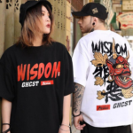 Japansk T skjorte Visdom Spokelse 1