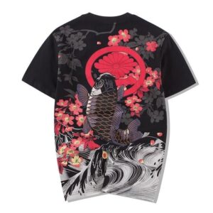 Japansk T skjorte med Koi karpe