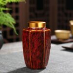 Japansk Te eske Vintage Fargerik 2