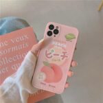 Japansk Telefonveske med Ferskenprint