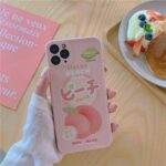 Japansk Telefonveske med Ferskenprint 2