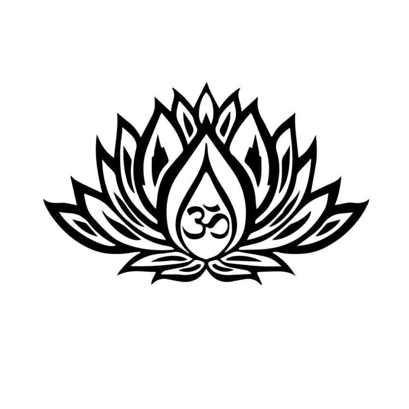Japansk Veggklistremerke Lotus 1