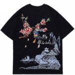 Japanska T skjorte Gamla Japan
