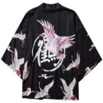 Kimono Haori Japansk Trane