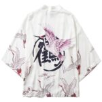 Kimono Haori Japansk Trane 2