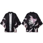 Kimono Haori Japansk Trane 3