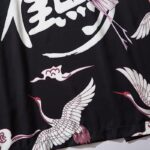Kimono Haori Japansk Trane 6
