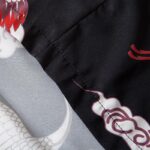 Kimono Haori Japansk Trane 7