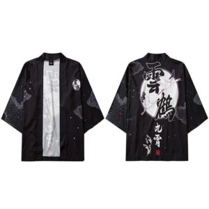 Kimono Svart Kort 2
