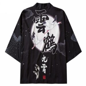 Kimono Svart Kort