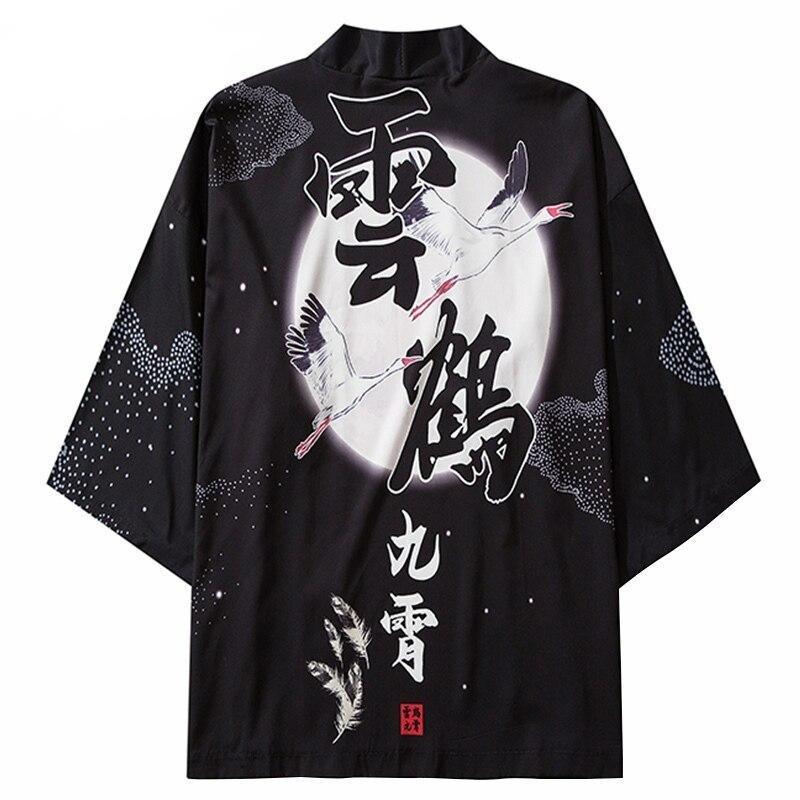 Kimono Svart Kort Kimono Svart Kort