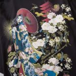 Kort Blomstret Kimono 4