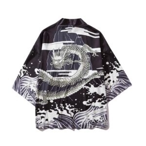 Kort Drage kimono 4