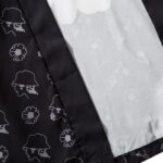 Kort Kimono med Blomster 2