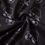 Kort Kimono med Blomster 3