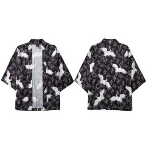 Kort Kimono med Kran 2