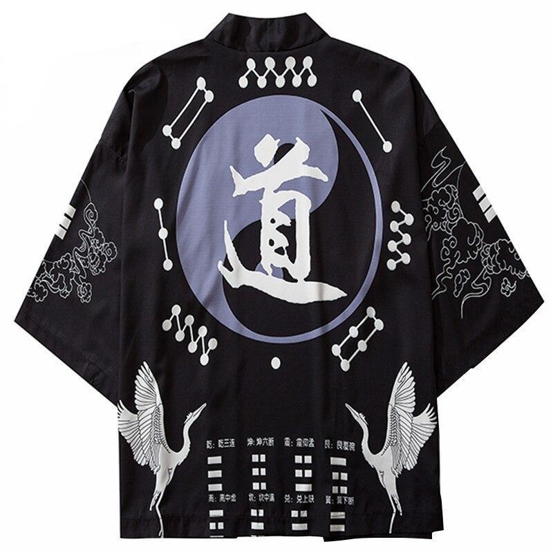 Kort Svart Kimono Kort Svart Kimono