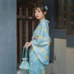Lang Kimono Morgenkape for Kvinner 2