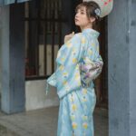 Lang Kimono Morgenkape for Kvinner 4