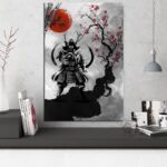 Maleri med Japansk Samurai motiv 3