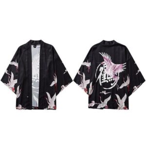 Svart Blazer i Kimonostil 2